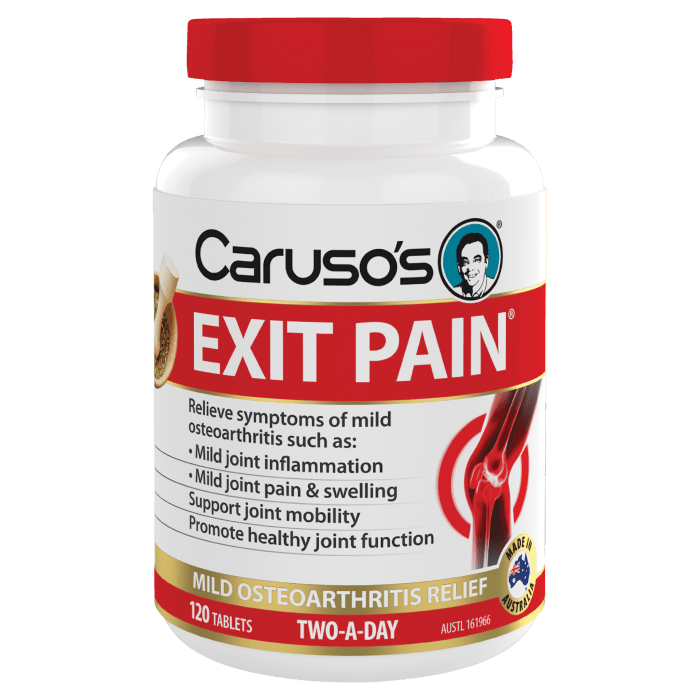 Caruso's Exit Pain - 120 Tablets