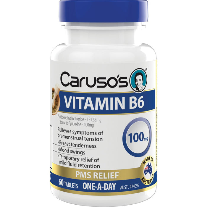 Caruso's Vitamin B6 100mg - 60 Tablets