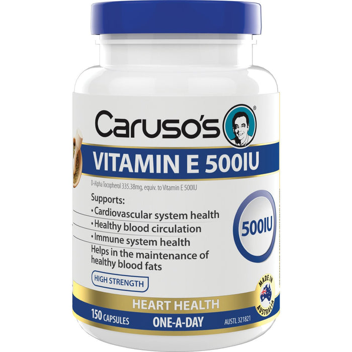 Caruso's Vitamin E 500IU - 50 Capsules