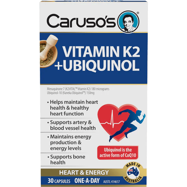 Caruso's Vitamin K2 + Ubiquinol - 30 Capsules